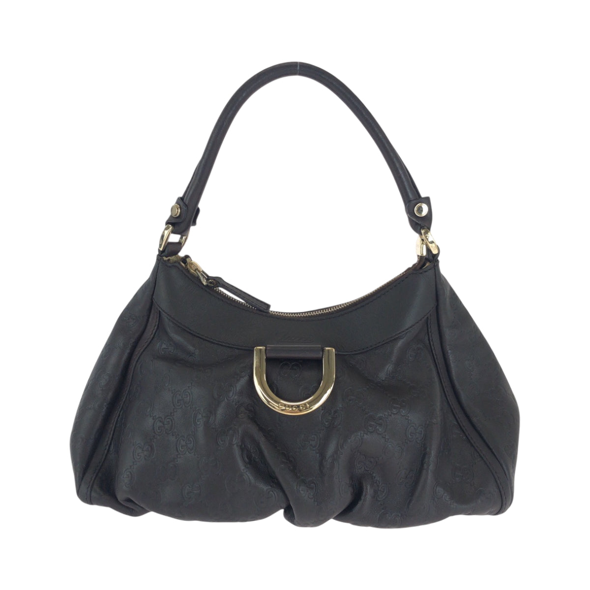 16663
GUCCI グッチ グッチシマ アビー ブラウン ゴールド金具 190525 ワンショルダーバッグ  レディース