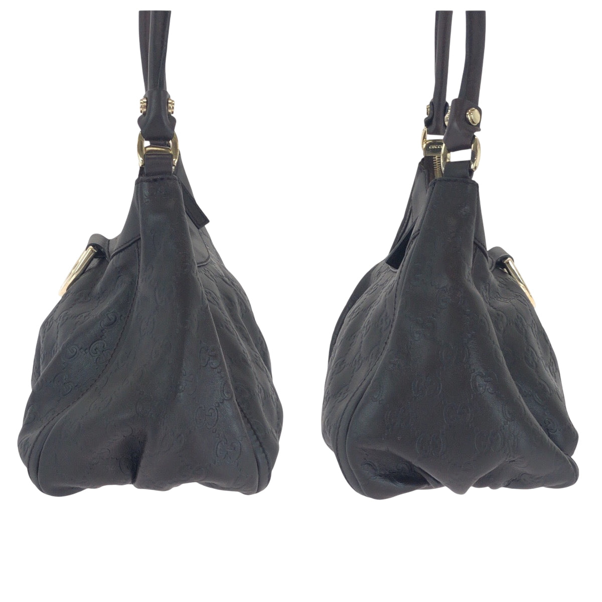 16663
GUCCI グッチ グッチシマ アビー ブラウン ゴールド金具 190525 ワンショルダーバッグ  レディース
