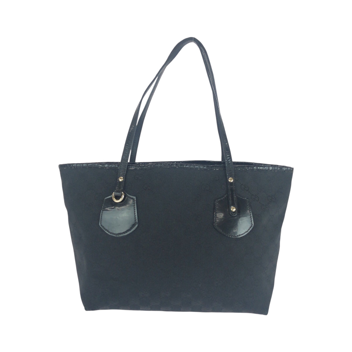 16664
GUCCI グッチ ブラック 黒 ゴールド金具 GGキャンバス 211976 トートバッグ ショルダーバッグ  レディース