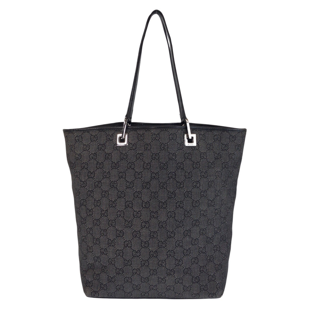 16665
GUCCI グッチ ブラック 黒 GGキャンバス / レザー 31243 トートバッグ ショルダーバッグ  レディース AB28