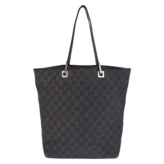 16665
GUCCI グッチ ブラック 黒 GGキャンバス / レザー 31243 トートバッグ ショルダーバッグ  レディース AB28