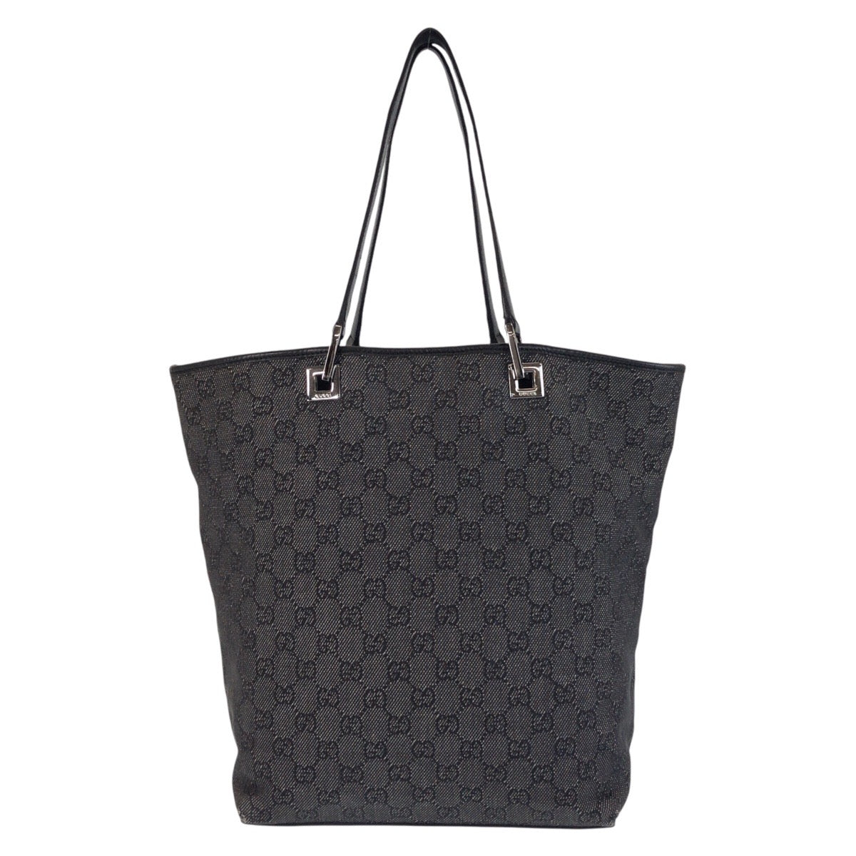 16665
GUCCI グッチ ブラック 黒 GGキャンバス / レザー 31243 トートバッグ ショルダーバッグ  レディース AB28
