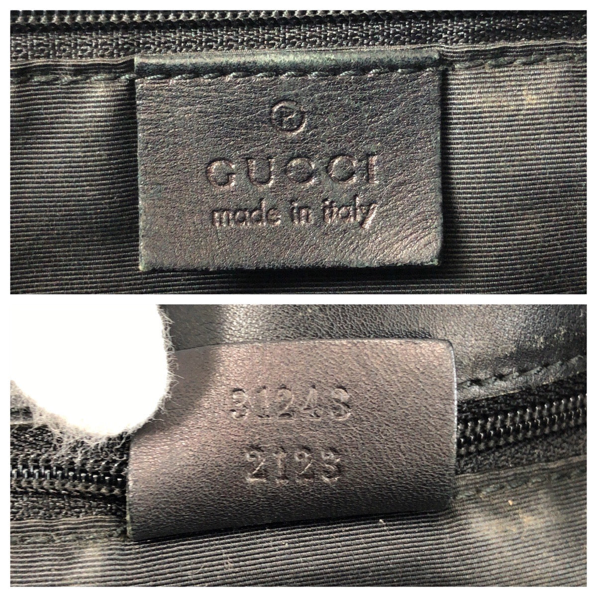 16665
GUCCI グッチ ブラック 黒 GGキャンバス / レザー 31243 トートバッグ ショルダーバッグ  レディース AB28