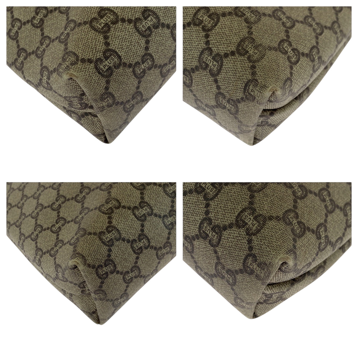 16667
GUCCI グッチ ヴィンテージ オールドグッチ シェリーライン GGプラス ベージュ ブラウン ゴールド金具 GGスプリームキャンバス トートバッグ ショルダーバッグ  レディース