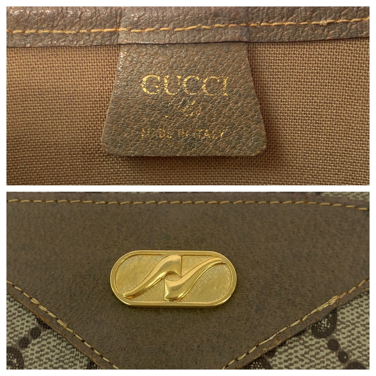 16667
GUCCI グッチ ヴィンテージ オールドグッチ シェリーライン GGプラス ベージュ ブラウン ゴールド金具 GGスプリームキャンバス トートバッグ ショルダーバッグ  レディース