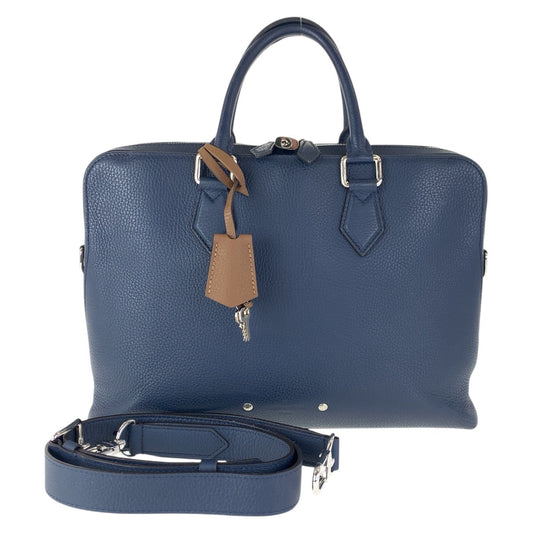 16671
LOUIS VUITTON ルイヴィトン アルマンド ブリーフケース PM ネイビー シルバー金具 レザー M53490 ビジネスバッグ ブリーフケース 2way  メンズ ABP180