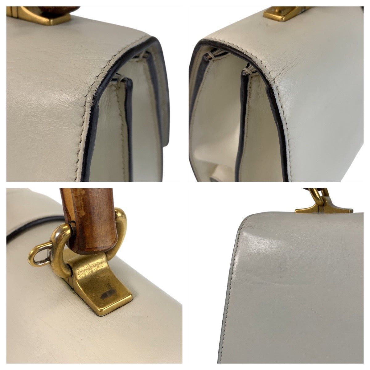 16676
GUCCI グッチ デュオニソス バンブー ホワイト ネイビー レッド ゴールド金具 レザー 448075 ハンドバッグ ショルダーバッグ 2way レディース AB71