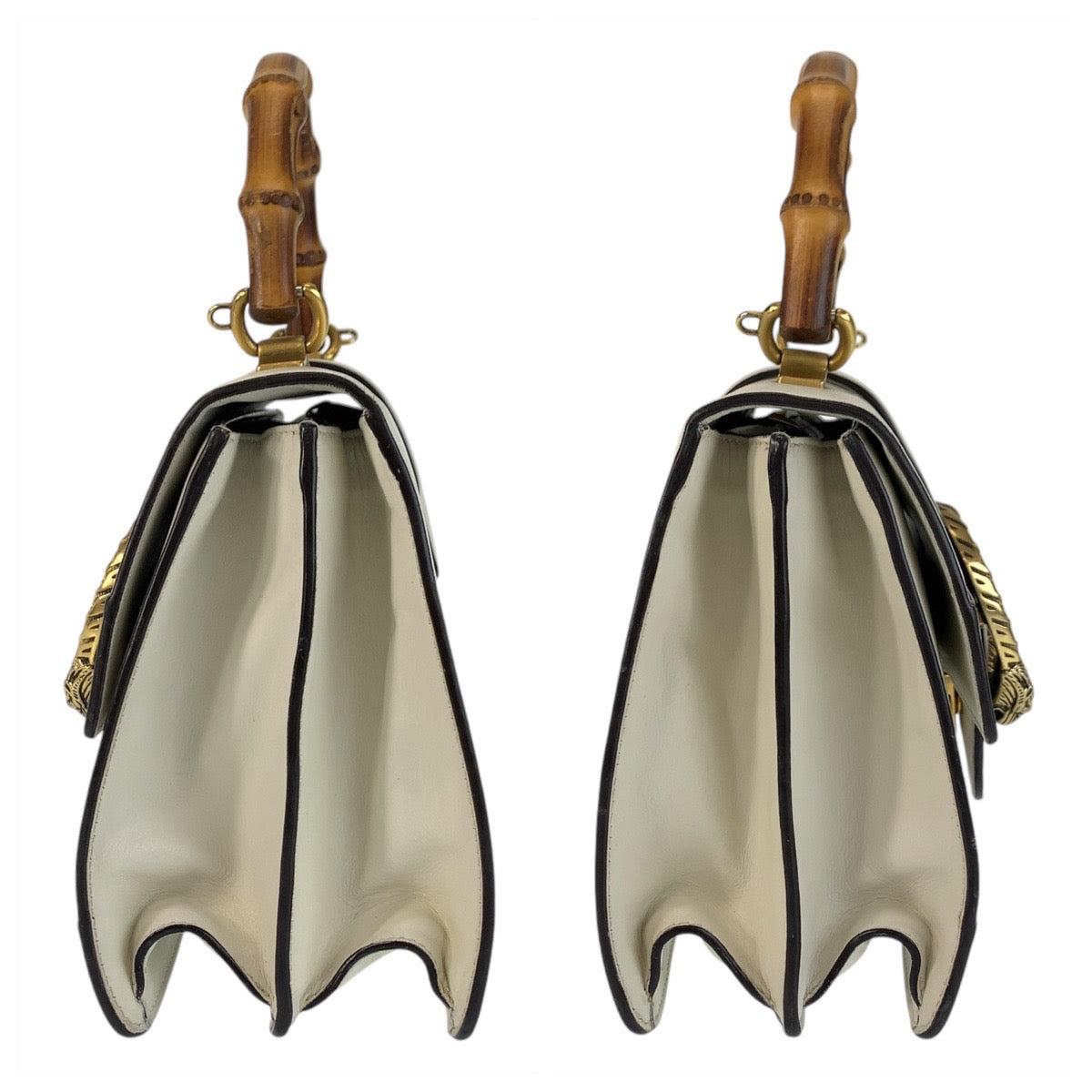 16676
GUCCI グッチ デュオニソス バンブー ホワイト ネイビー レッド ゴールド金具 レザー 448075 ハンドバッグ ショルダーバッグ 2way  レディース AB71