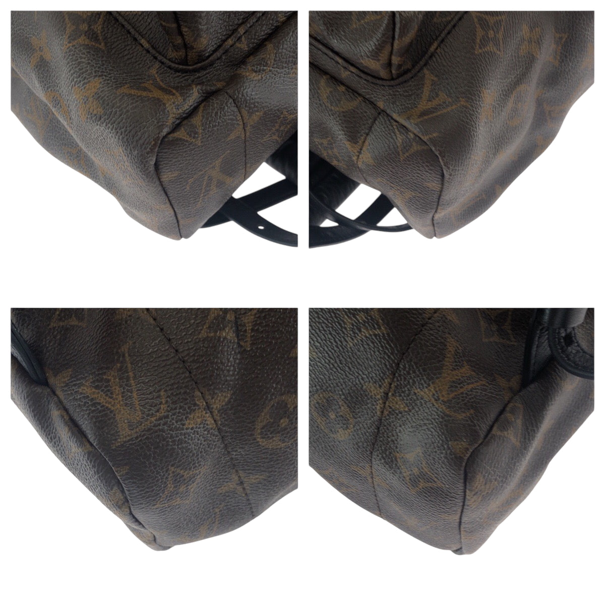 16677
LOUIS VUITTON ルイヴィトン モノグラム マカサー パームスプリングス バックパックMM ブラウン ゴールド金具 PVC M41561 リュックサック バックパック レディース B75