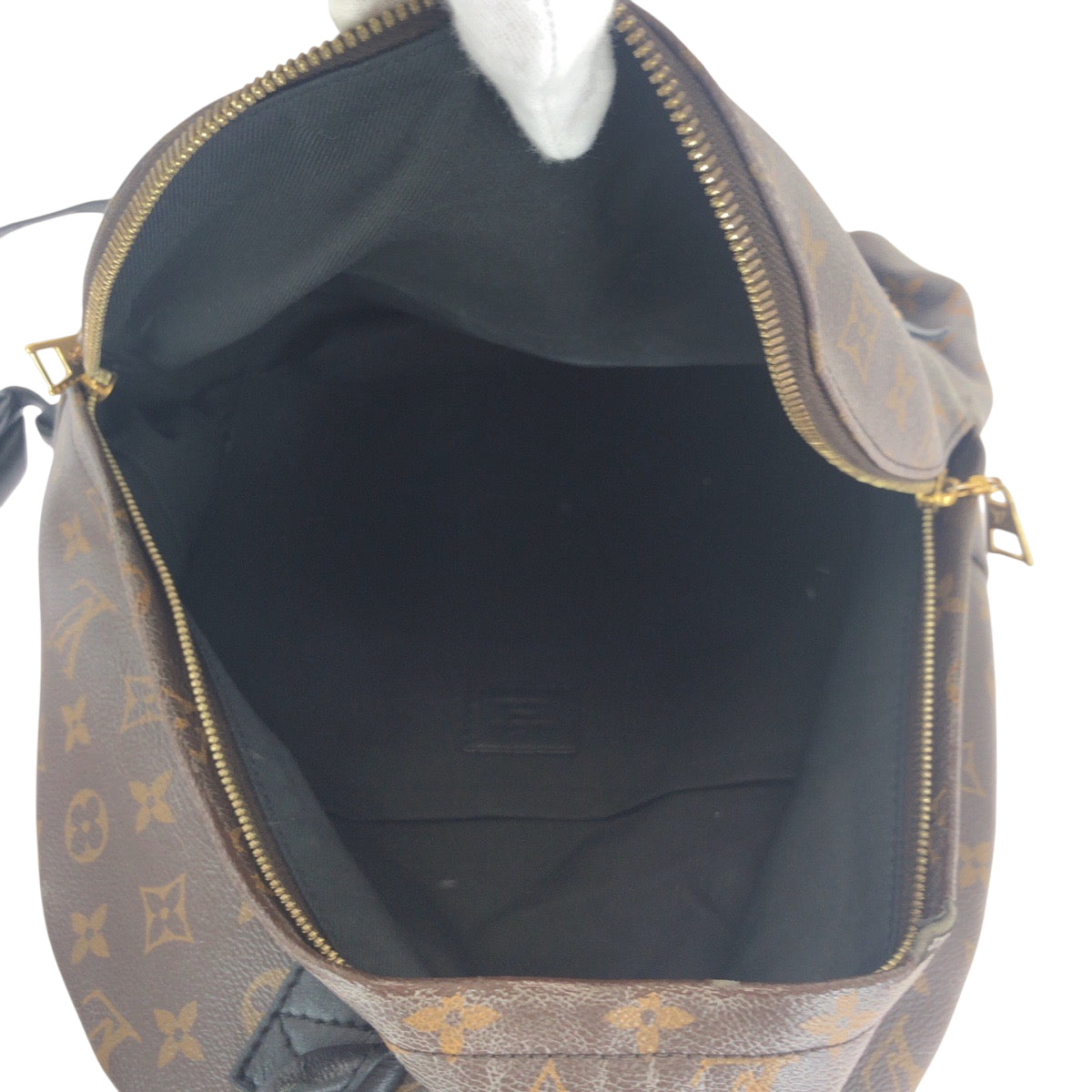 16677
LOUIS VUITTON ルイヴィトン モノグラム マカサー パームスプリングス バックパックMM ブラウン ゴールド金具 PVC M41561 リュックサック バックパック レディース B75