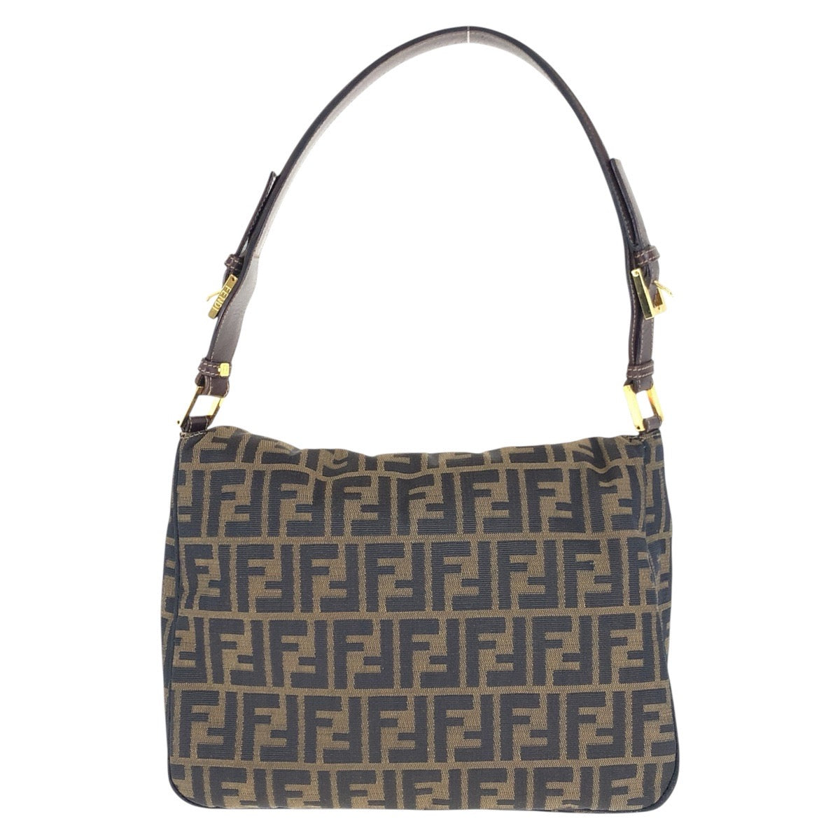 16678
FENDI フェンディ ズッカ ブラウン ゴールド金具 キャンバス / レザー ショルダーバッグ  レディース