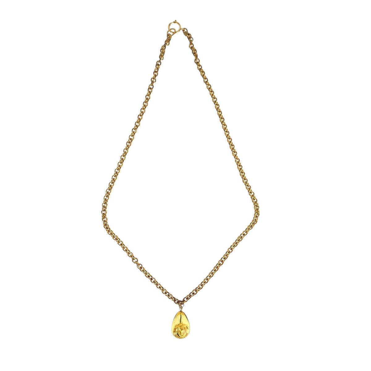 16680
CHANEL シャネル ヴィンテージ ティアドロップ ゴールド メタル / 合成樹脂 ネックレス  レディース ABP73