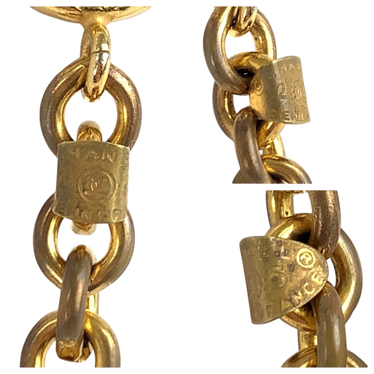 16680
CHANEL シャネル ヴィンテージ ティアドロップ ゴールド メタル / 合成樹脂 ネックレス  レディース ABP73