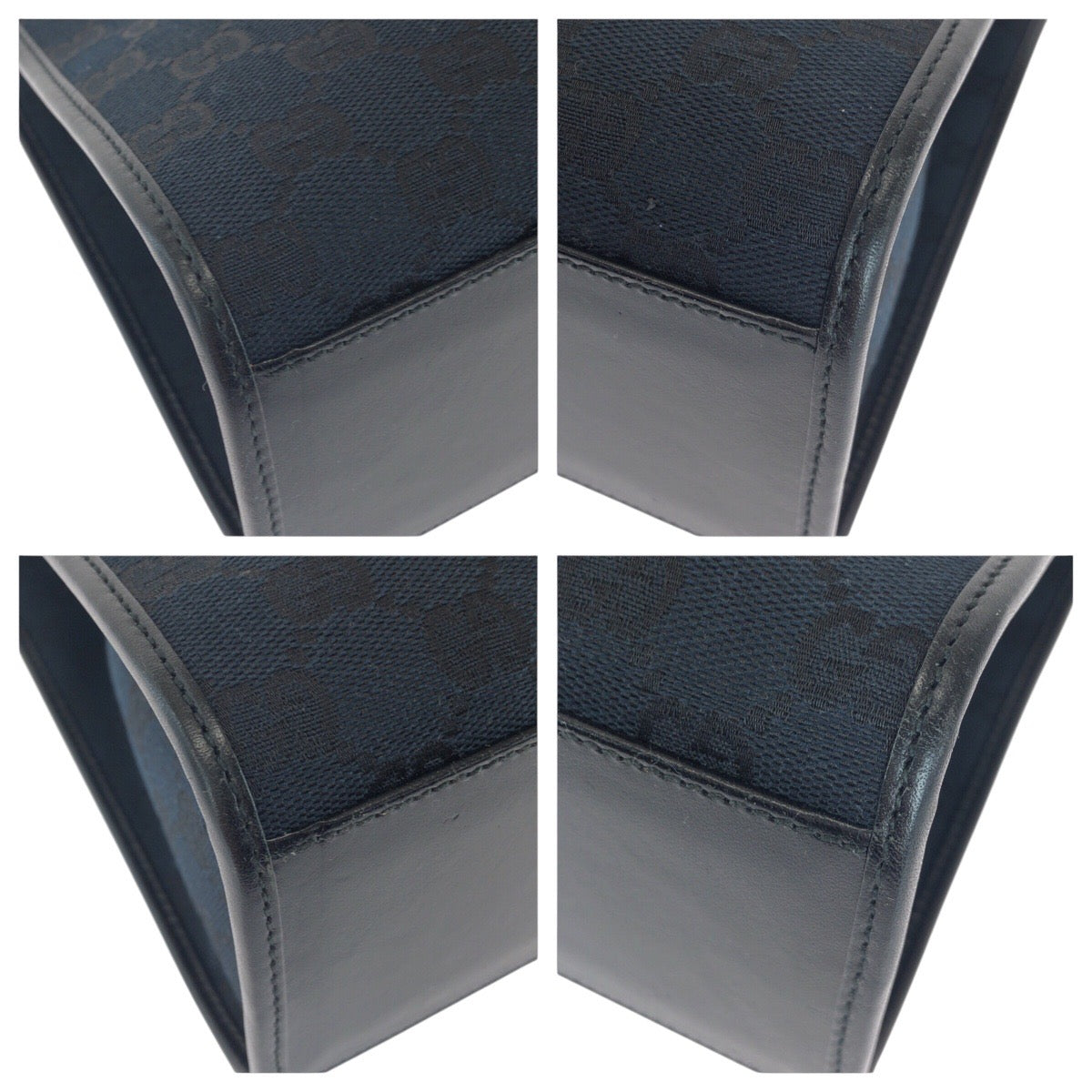 21432
GUCCI グッチ ジャッキー ブラック 黒 シルバー金具 GGキャンバス / レザー 002 1064 トートバッグ ショルダーバッグ レディース A50