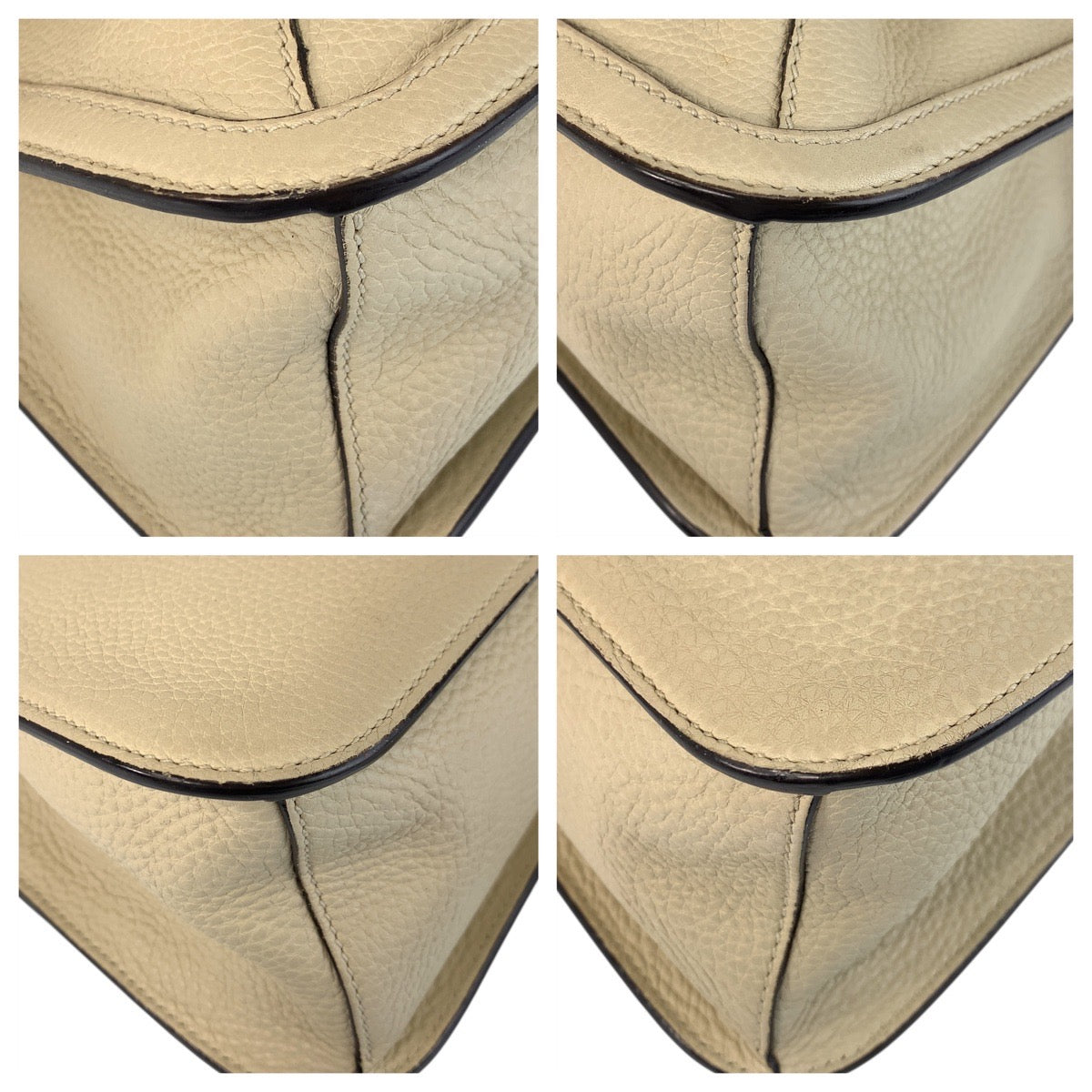 16692
GUCCI グッチ バンブー デイリーフラップ アイボリー シルバー金具 レザー 370826 ショルダーバッグ メッセンジャーバッグ  レディース ABP50