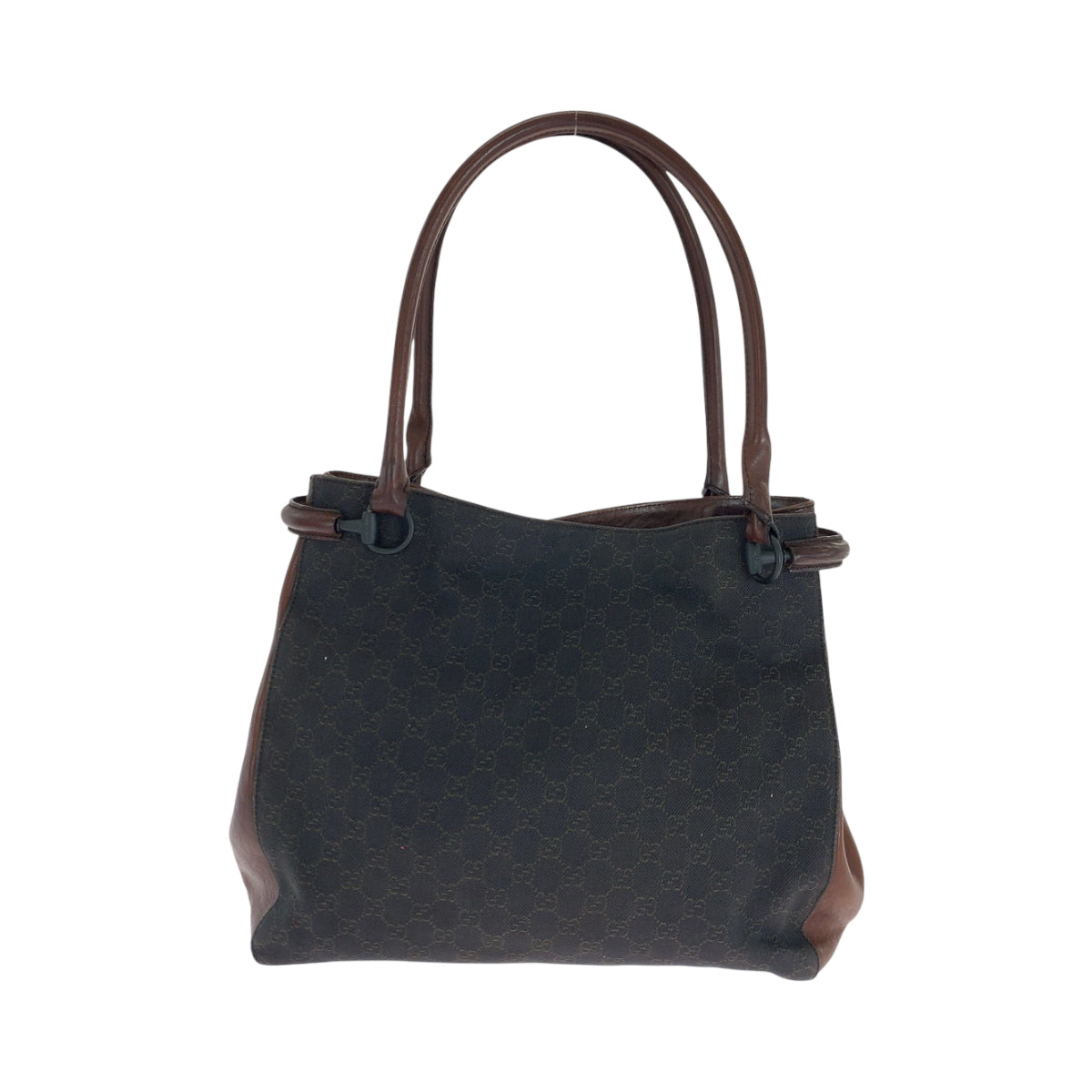 16695
GUCCI グッチ ブラウン ブラック金具 GGキャンバス 101346 トートバッグ ショルダーバッグ  レディース AB25