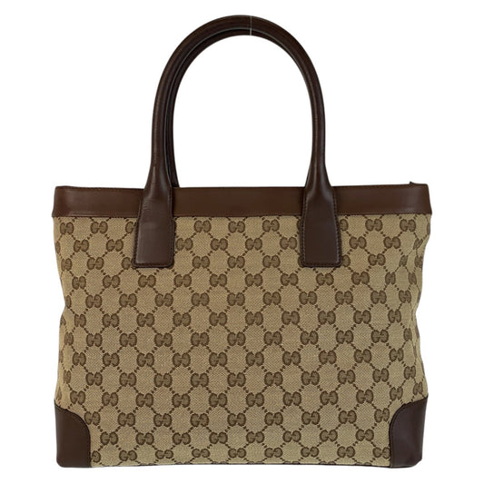 16696
GUCCI グッチ ベージュ ブラウン ゴールド金具 GGキャンバス / レザー 002 1119 トートバッグ ショルダーバッグ  レディース