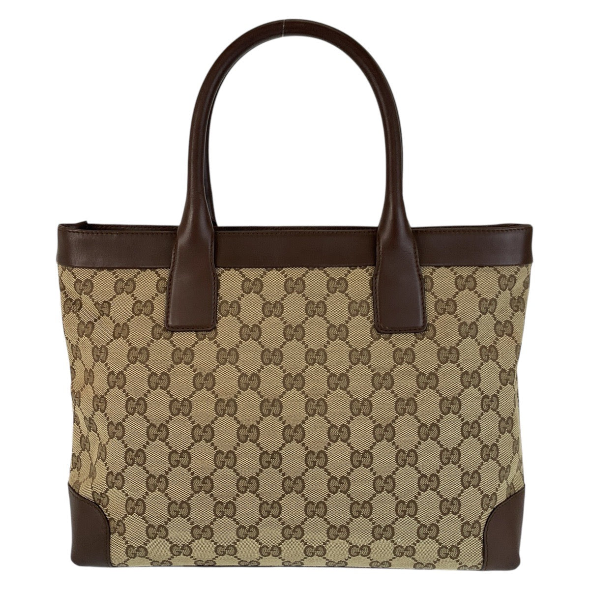 16696
GUCCI グッチ ベージュ ブラウン ゴールド金具 GGキャンバス / レザー 002 1119 トートバッグ ショルダーバッグ  レディース