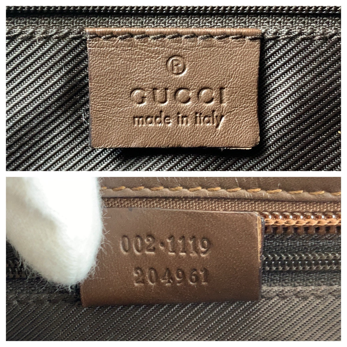 16696
GUCCI グッチ ベージュ ブラウン ゴールド金具 GGキャンバス / レザー 002 1119 トートバッグ ショルダーバッグ  レディース