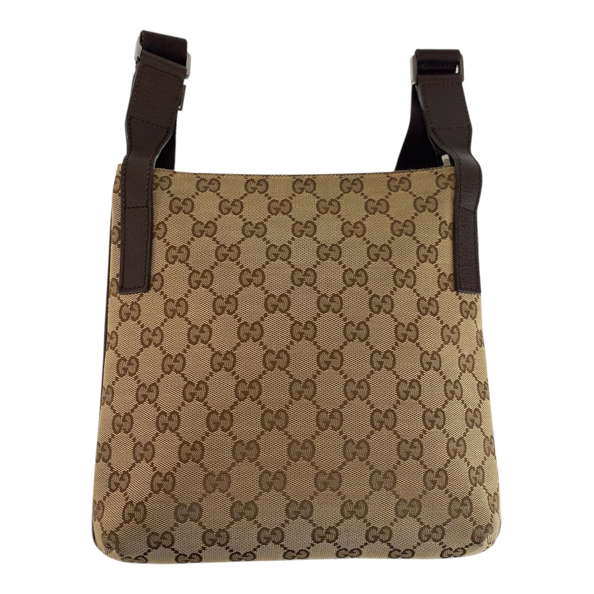 16697
GUCCI グッチ ベージュ ブラウン GGキャンバス / レザー 122793 ショルダーバッグ ポシェット  レディース