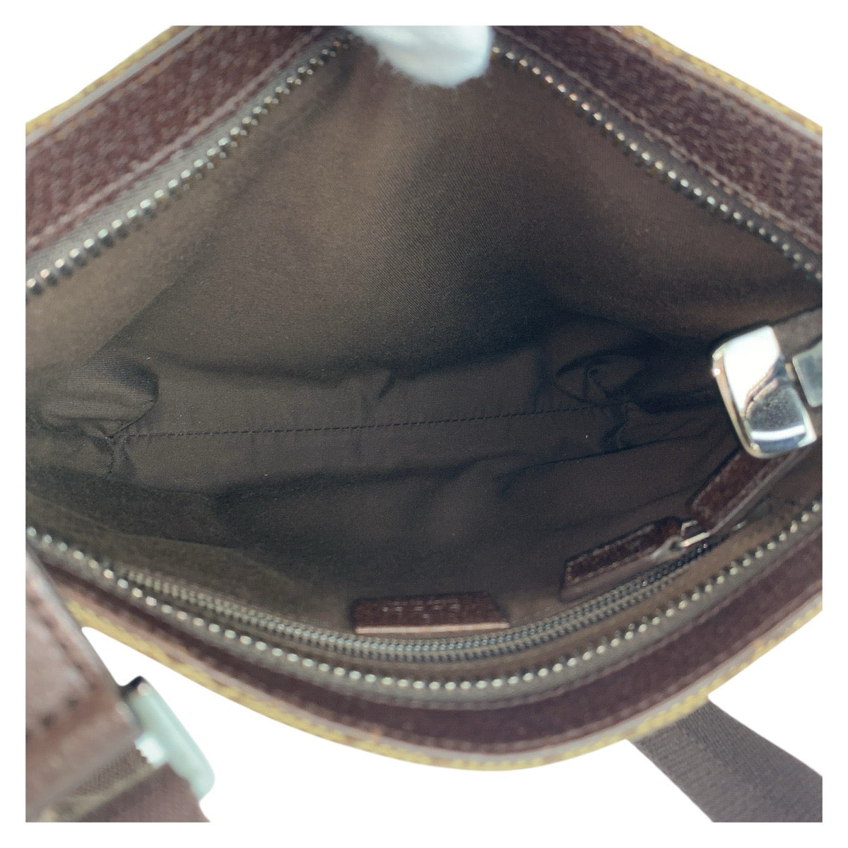 16697
GUCCI グッチ ベージュ ブラウン GGキャンバス / レザー 122793 ショルダーバッグ ポシェット  レディース