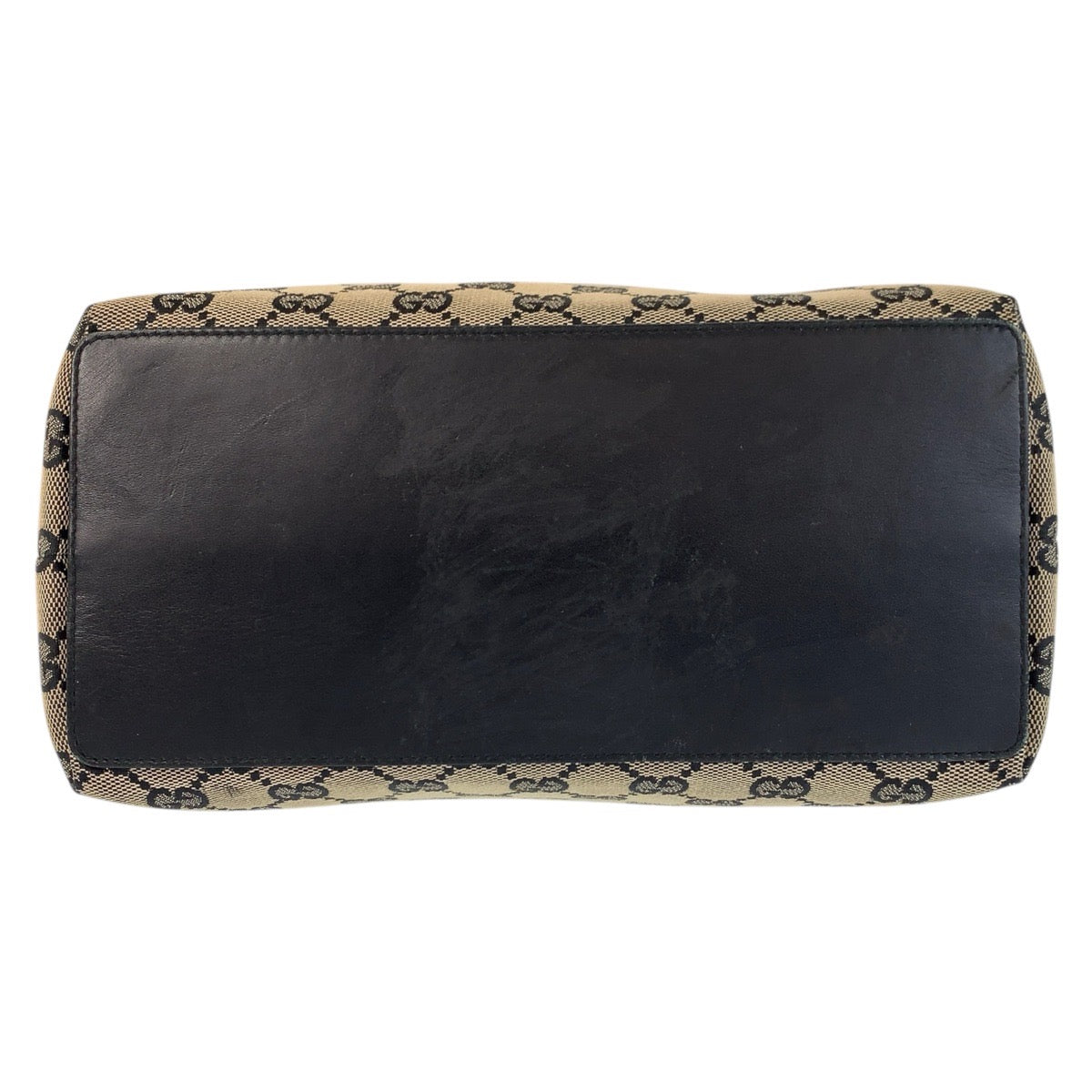 16698
GUCCI グッチ ベージュ ブラック 黒 ゴールド金具 GGキャンバス / レザー 002 1098 トートバッグ ショルダーバッグ  レディース ABP30