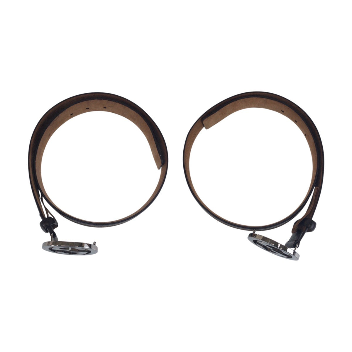 16699
GUCCI グッチ インターロッキング 80cm/32インチ ブラウン シルバー金具 GGスプリームキャンバス / レザー 142930 ベルト 男女兼用  メンズ ABP26
