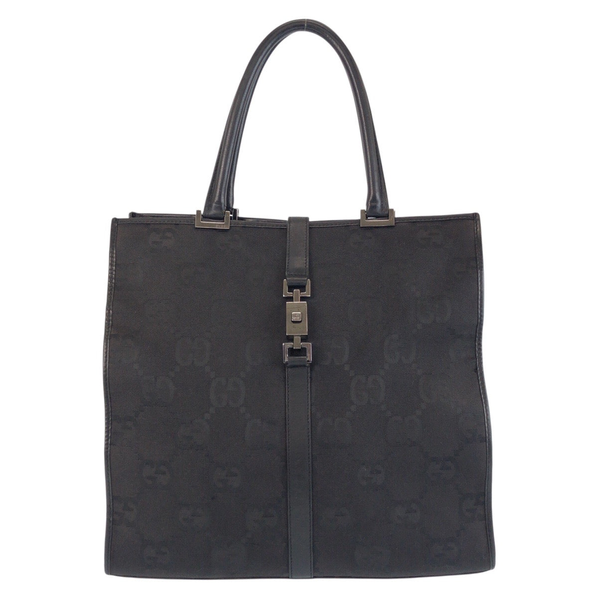 16702
GUCCI グッチ ジャッキー GGジャンボ ブラック 黒 GGキャンバス / レザー 002 1064 トートバッグ ショルダーバッグ  レディース ABP38