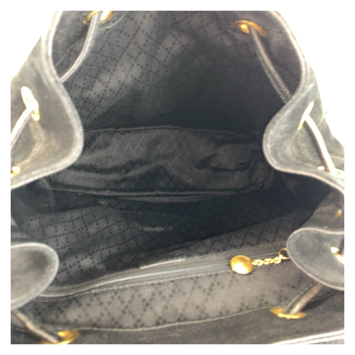16703
GUCCI グッチ バンブー ブラック 黒 ゴールド金具 スウェード / レザー 003 2058 0016 リュック バックパック  レディース AB34