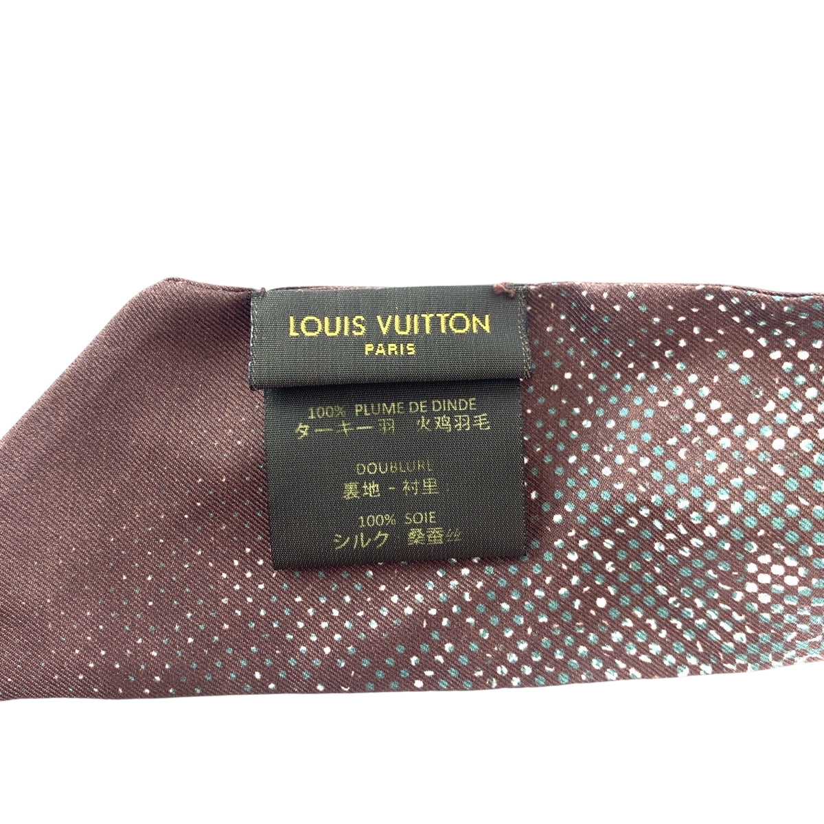 16704
LOUIS VUITTON ルイヴィトン ペイズリー柄 グレー グリーン ファー / シルク MP1258 マフラー ストールティペット  レディース ABP43