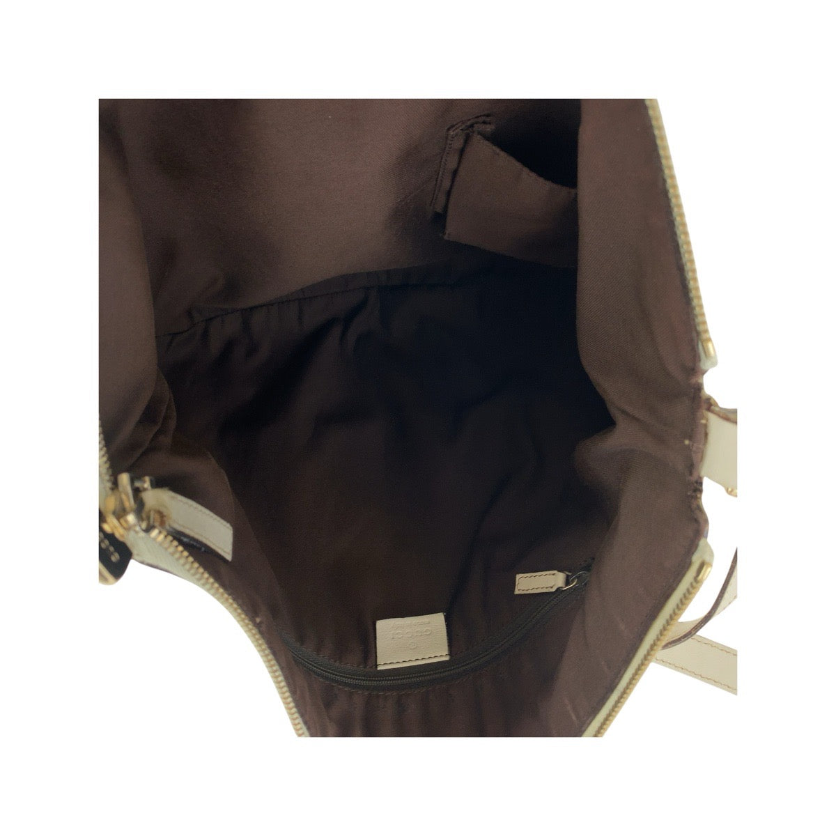 16717
GUCCI グッチ アビー ベージュ アイボリー ゴールド金具 GGキャンバス / レザー 204940 ショルダーバッグ メッセンジャーバッグ  レディース AB30