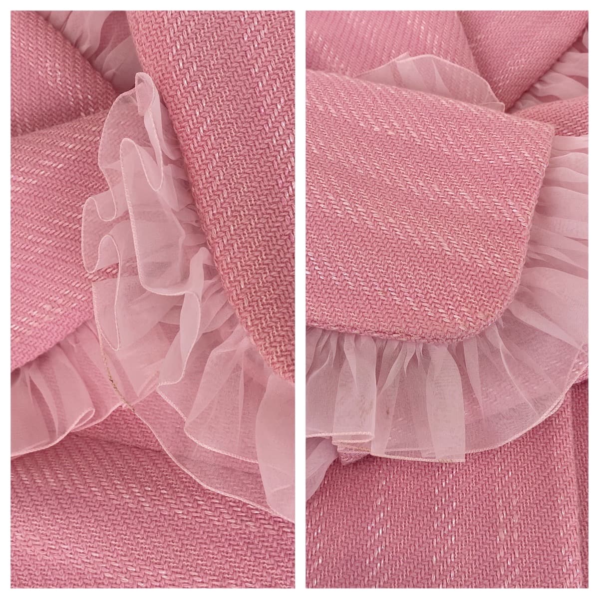 16720
Dior ディオール ヴィンテージ フリル ピンク ウール フリル ジャケット レディース A66