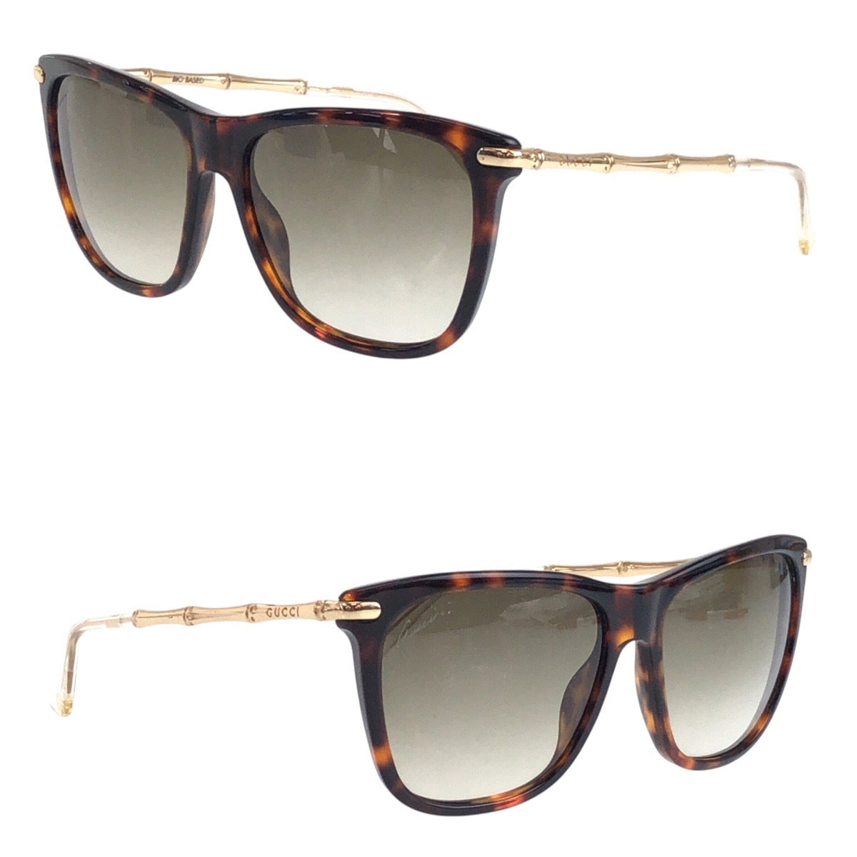 16721
GUCCI グッチ ブラウン ゴールド メタル / プラスチック 11A3F3M サングラス 男女兼用 ウェリントン  メンズ AB27