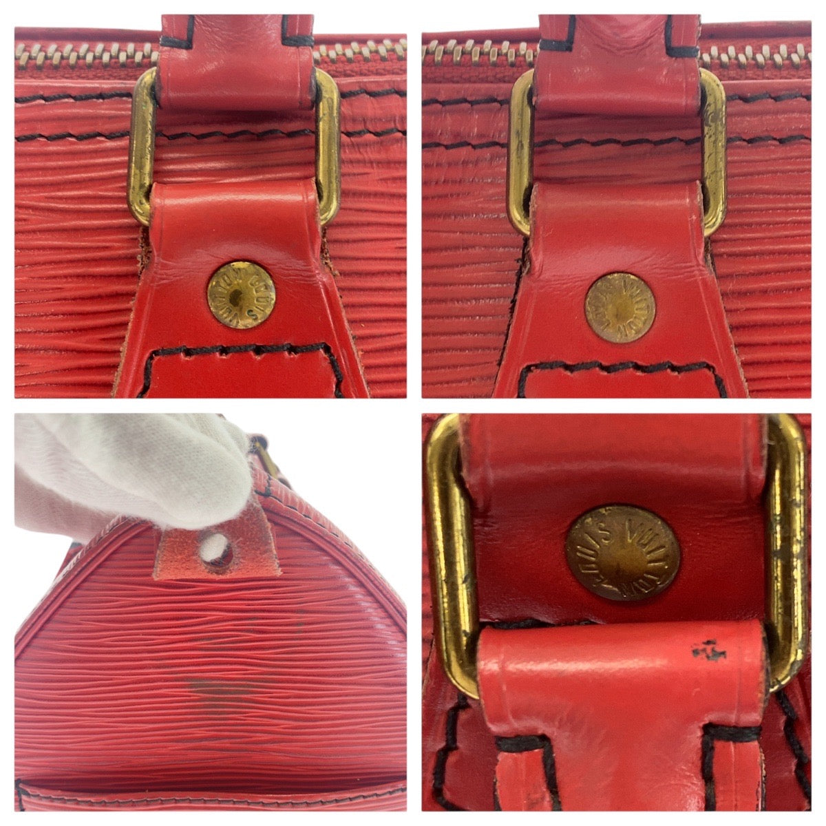 16722
LOUIS VUITTON ルイヴィトン エピ スピーディ25 レッド 赤 ゴールド金具 エピレザー M59237 ハンドバッグ ミニボストンバッグ レディース AB38