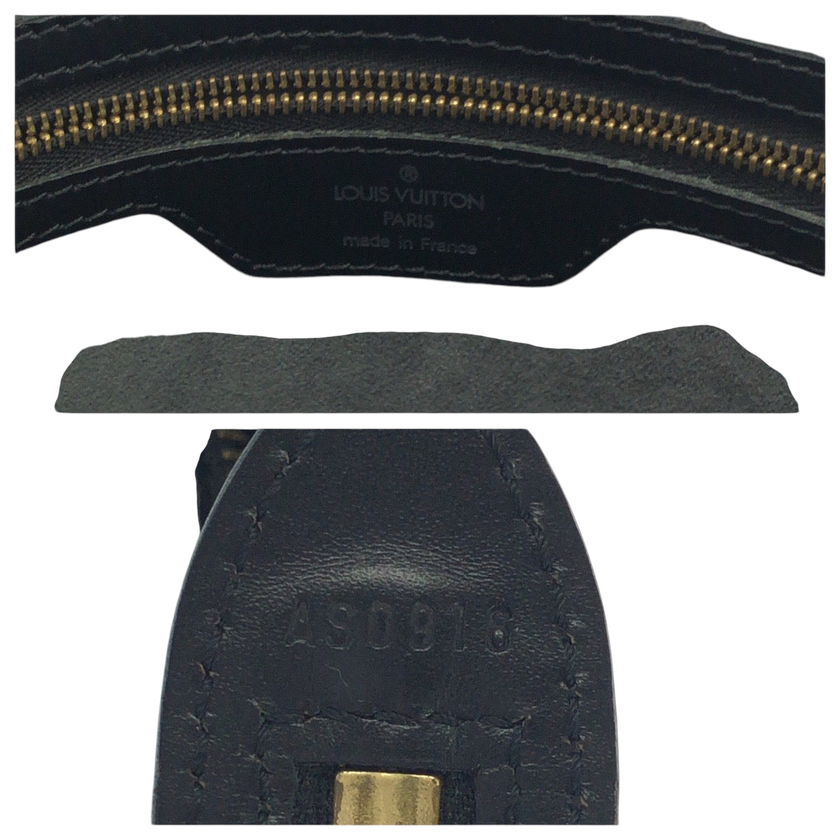 16723
LOUIS VUITTON ルイヴィトン エピ サンジャック ノワール ブラック 黒 ゴールド金具 エピレザー M52262 ショルダーバッグ トートバッグ  レディース ABP48