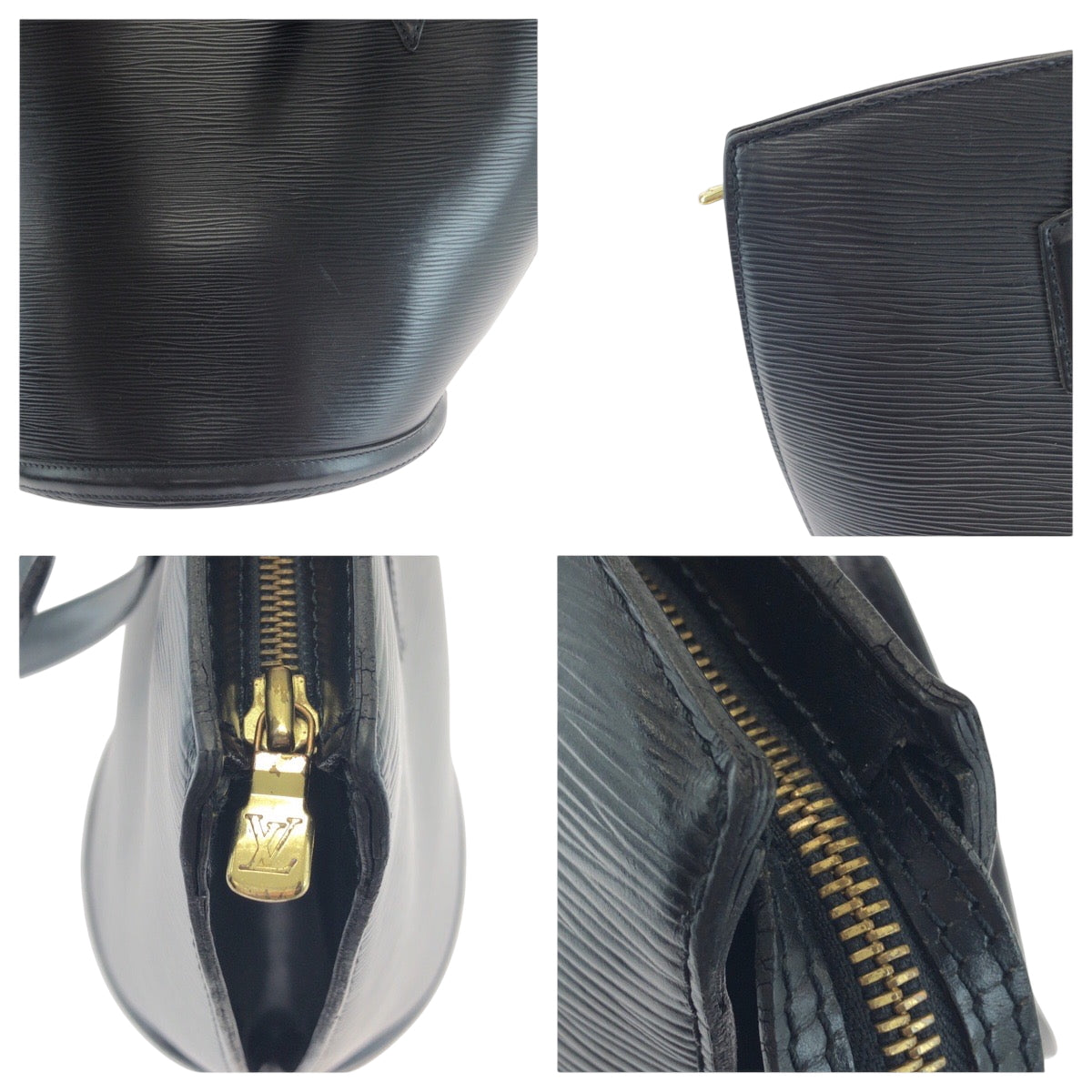 16723
LOUIS VUITTON ルイヴィトン エピ サンジャック ノワール ブラック 黒 ゴールド金具 エピレザー M52262 ショルダーバッグ トートバッグ  レディース ABP48