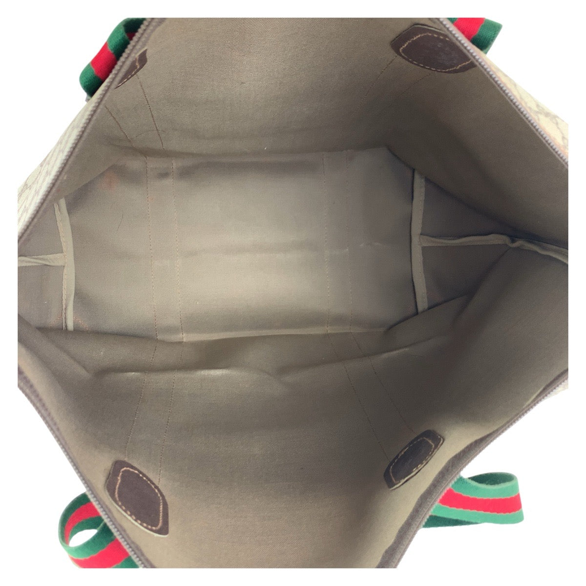 16729
GUCCI グッチ ヴィンテージ シェリーライン オールドグッチ ベージュ ブラウン ゴールド金具 GGスプリームキャンバス / レザー 012 39 621 トートバッグ ボストンバッグ  レディース ABP54