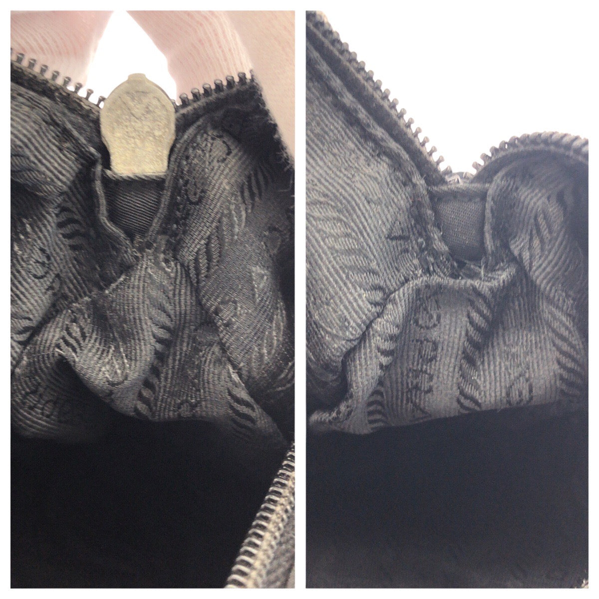 16730
PRADA プラダ テスート 三角ロゴプレート ブラック 黒 シルバー金具 ナイロン / レザー ショルダーバッグ ポシェット レディース AB32