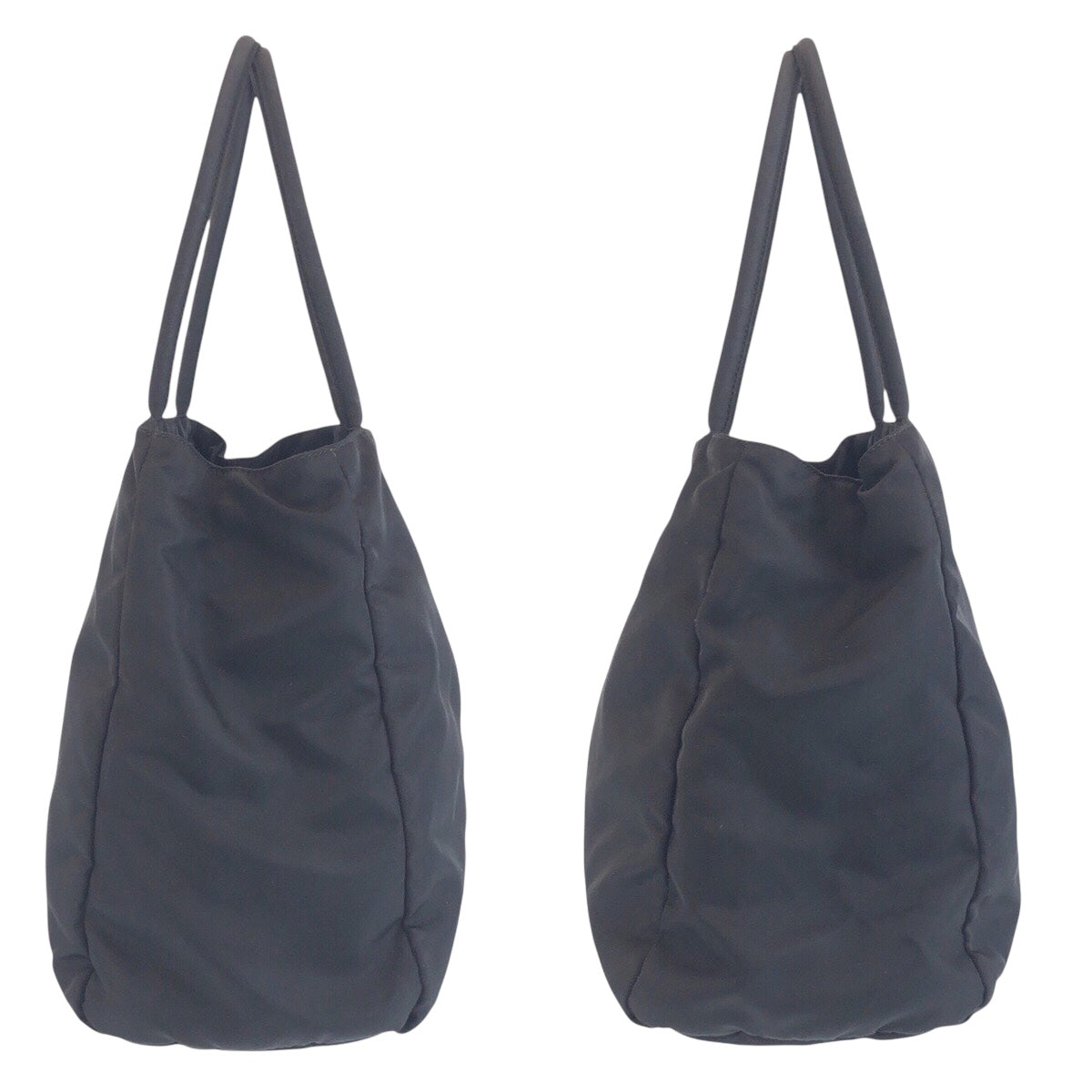 16731
PRADA プラダ テスート 三角ロゴプレート ブラック 黒 シルバー金具 ナイロン トートバッグ ショルダーバッグ ハンドバッグ  レディース ABP39