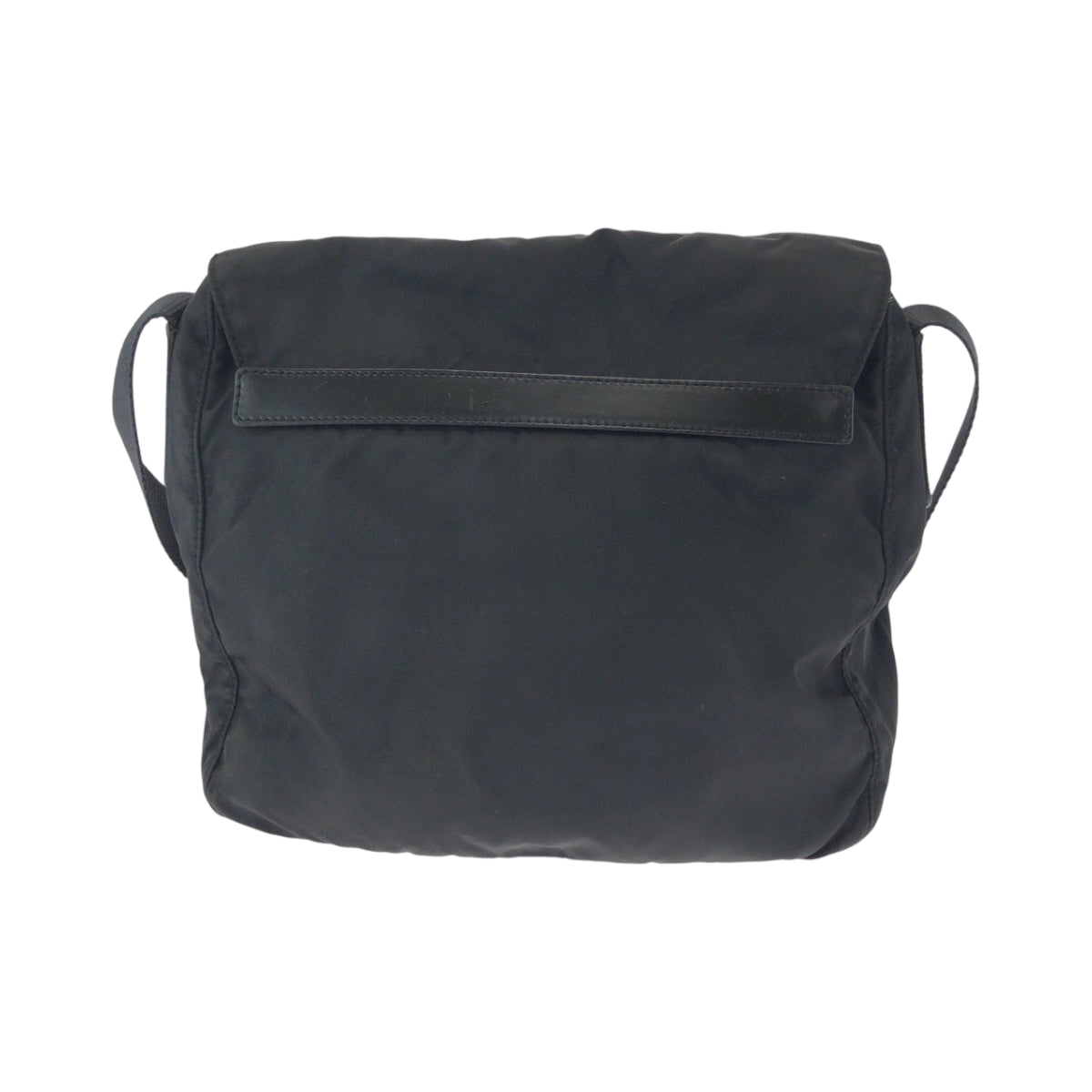 16733
PRADA プラダ テスート 三角ロゴプレート ブラック 黒 シルバー金具 ナイロン ショルダーバッグ ポシェット  レディース ABP39