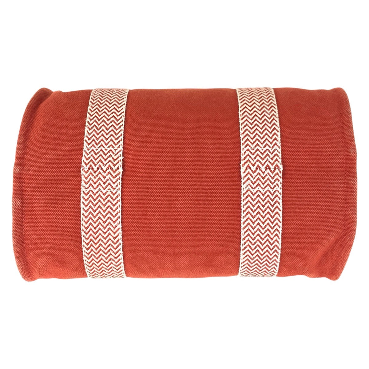 16735
HERMES エルメス カンヌPM オレンジ シルバー金具 キャンバス トートバッグ ハンドバッグ  レディース