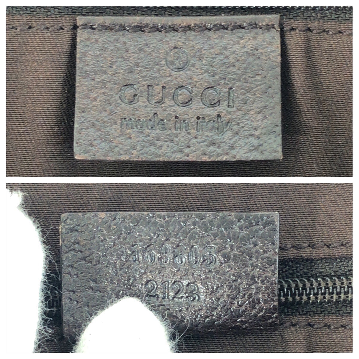 16740
GUCCI グッチ シェリーライン ベージュ ブラウン ゴールド金具 GGキャンバス / レザー トートバッグ ショルダーバッグ  レディース AB40