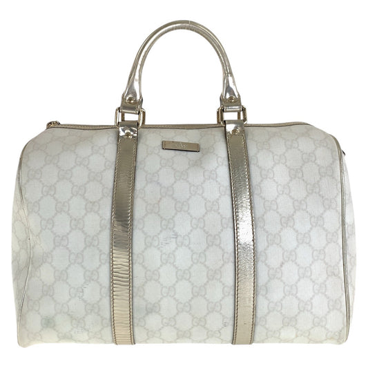 16742
GUCCI グッチ ホワイト ゴールド GGスプリームキャンバス / レザー 193603 ハンドバッグ ミニボストンバッグ  レディース AB40
