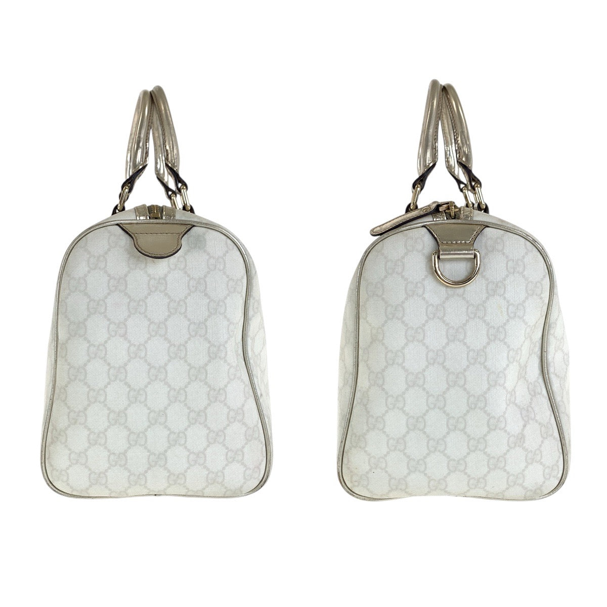 16742
GUCCI グッチ ホワイト ゴールド GGスプリームキャンバス / レザー 193603 ハンドバッグ ミニボストンバッグ  レディース AB40