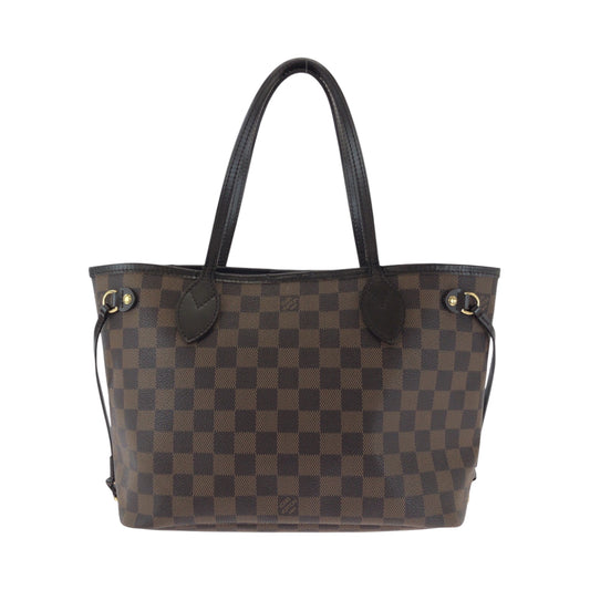 16747
LOUIS VUITTON ルイヴィトン ダミエ エベヌ ネヴァーフルPM ブラウン ゴールド金具 PVC N41359 トートバッグ ショルダーバッグ  レディース ABP75