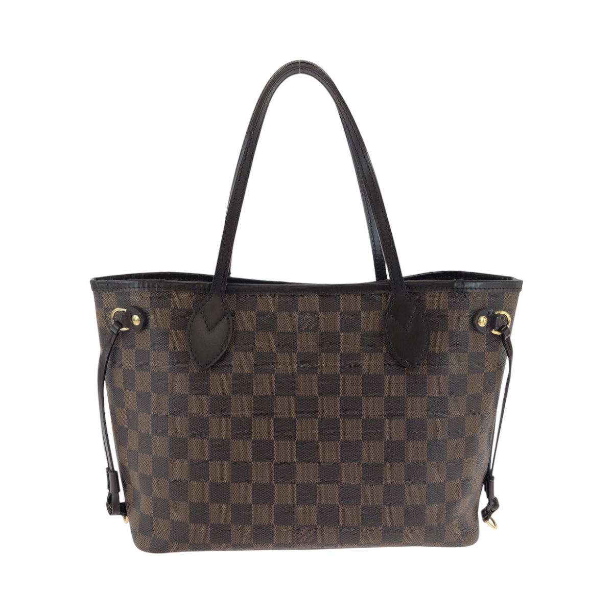 16747
LOUIS VUITTON ルイヴィトン ダミエ エベヌ ネヴァーフルPM ブラウン ゴールド金具 PVC N41359 トートバッグ ショルダーバッグ  レディース ABP75