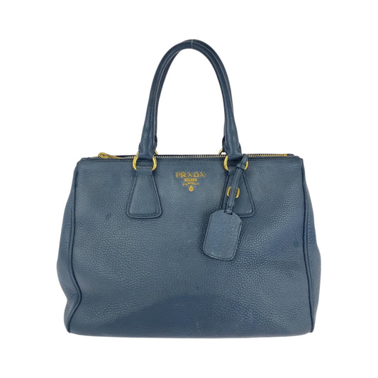 16750
PRADA プラダ ヴィッテロダイノ ロゴ ブルー ゴールド金具 レザー BN2420 トートバッグ ハンドバッグ レディース ABP63