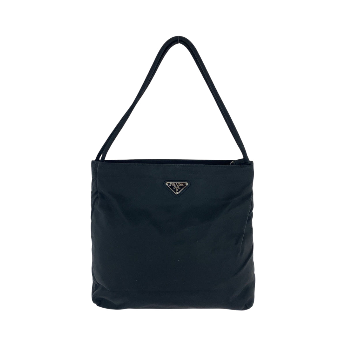 16751
PRADA プラダ テスート 三角ロゴプレート ブラック 黒 シルバー金具 ナイロン B6242 ショルダーバッグ トートバッグ レディース ABP39