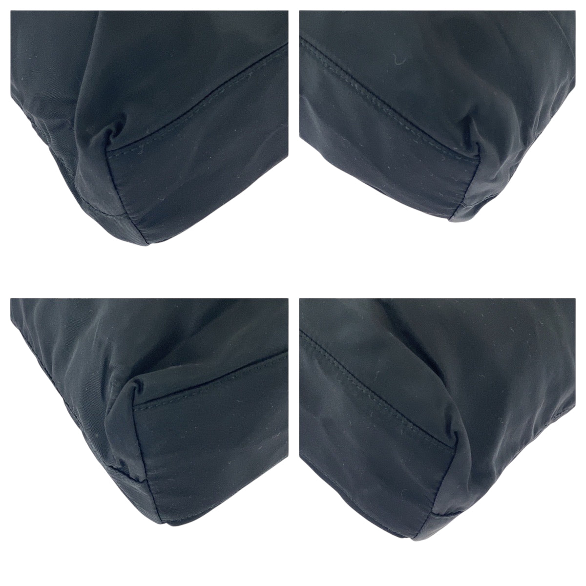 16751
PRADA プラダ テスート 三角ロゴプレート ブラック 黒 シルバー金具 ナイロン B6242 ショルダーバッグ トートバッグ レディース ABP39