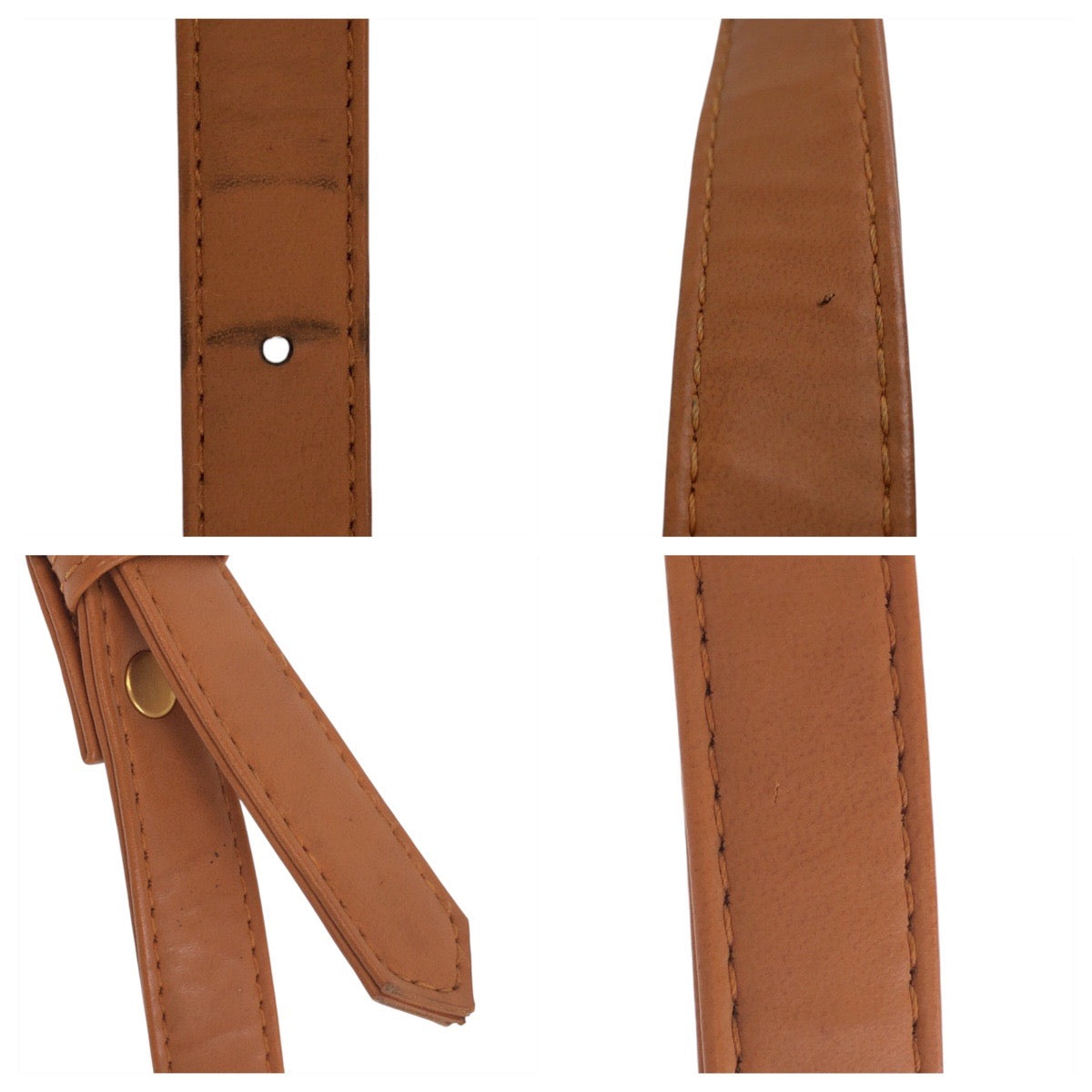 16754
YVES SAINT LAURENT イヴ サンローラン YSL ブラック 黒 ブラウン ゴールド金具 PVC / レザー ショルダーバッグ ポシェット  レディース